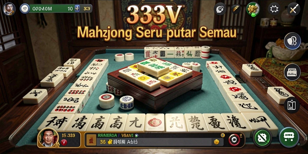 Screenshot gameplay 333V yang menunjukkan keseruan bermain Mahjong.