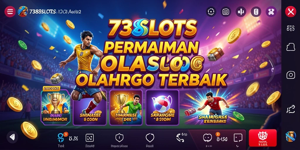 Gambaran gameplay seru dari 738SLOTS yang penuh aksi olahraga.
