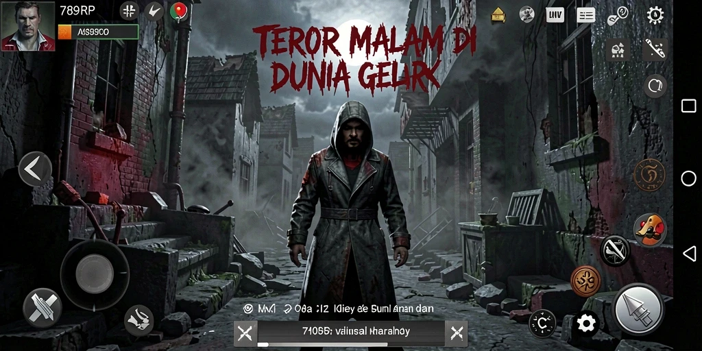 Screenshot 789RP menampilkan gameplay menegangkan di lokasi gelap.