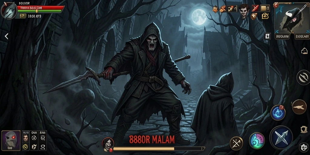 Screenshot menampilkan momen menegangkan dalam gameplay 888IDR.
