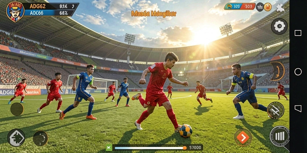 Tampilan menarik dari gameplay ADG62 yang seru dan penuh aksi.