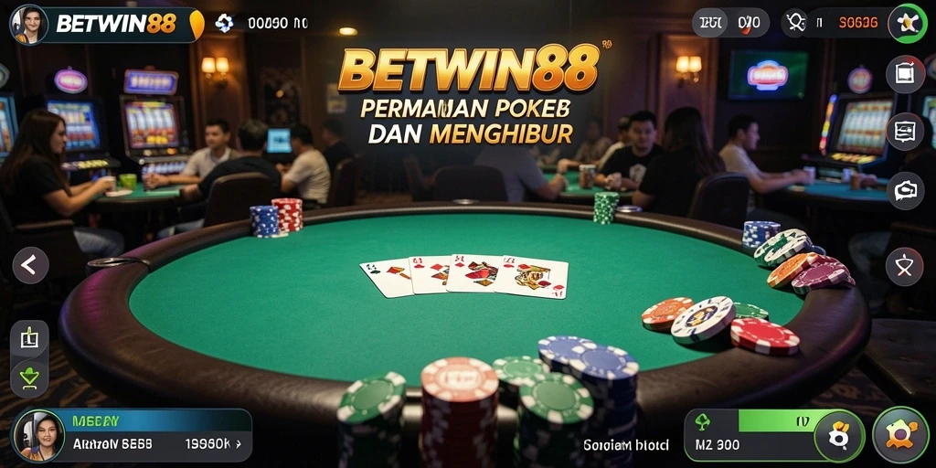 Screenshot dari gameplay Poker BETWIN88 yang mengasyikkan.