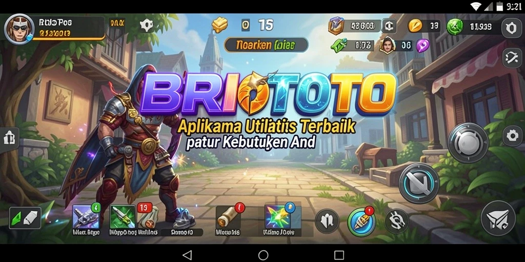 Screenshot utama BRIOTOTO menampilkan antarmuka pengguna yang intuitif.