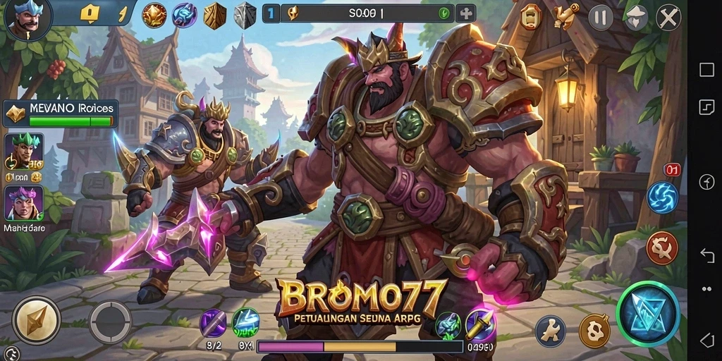 Tampilan gameplay ARPG di BROMO77 yang mengasyikkan.