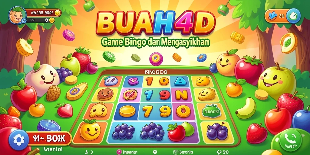 Tampilan gameplay BUAH4D yang dinamis dan interaktif.