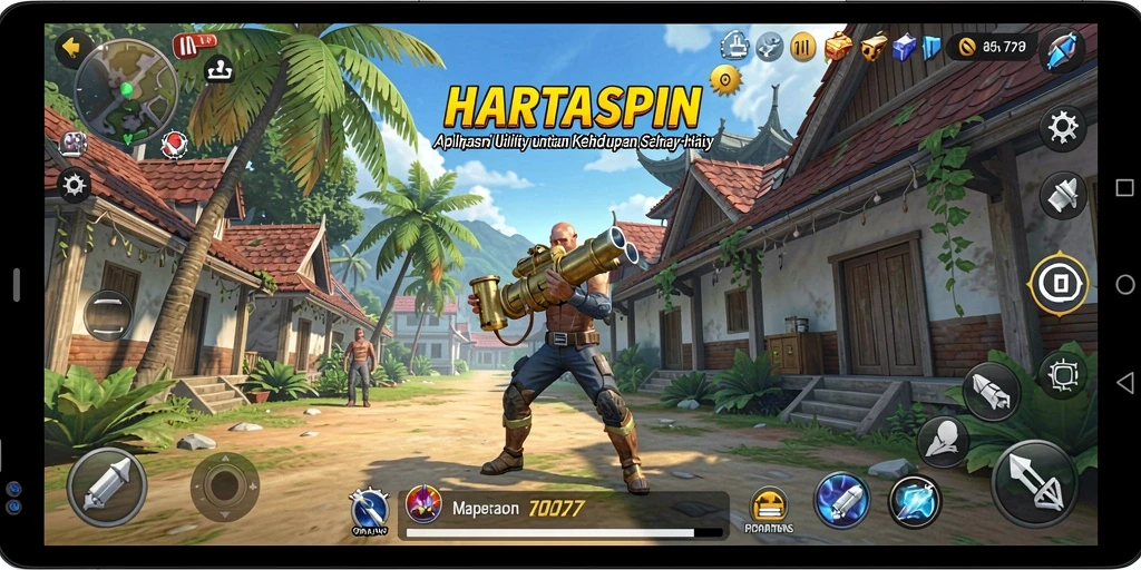 Tampilan antarmuka HARTASPIN yang ramah pengguna dan intuitif.