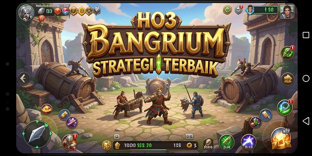Tampilan gameplay strategis HO3 yang seru dan mendalam.