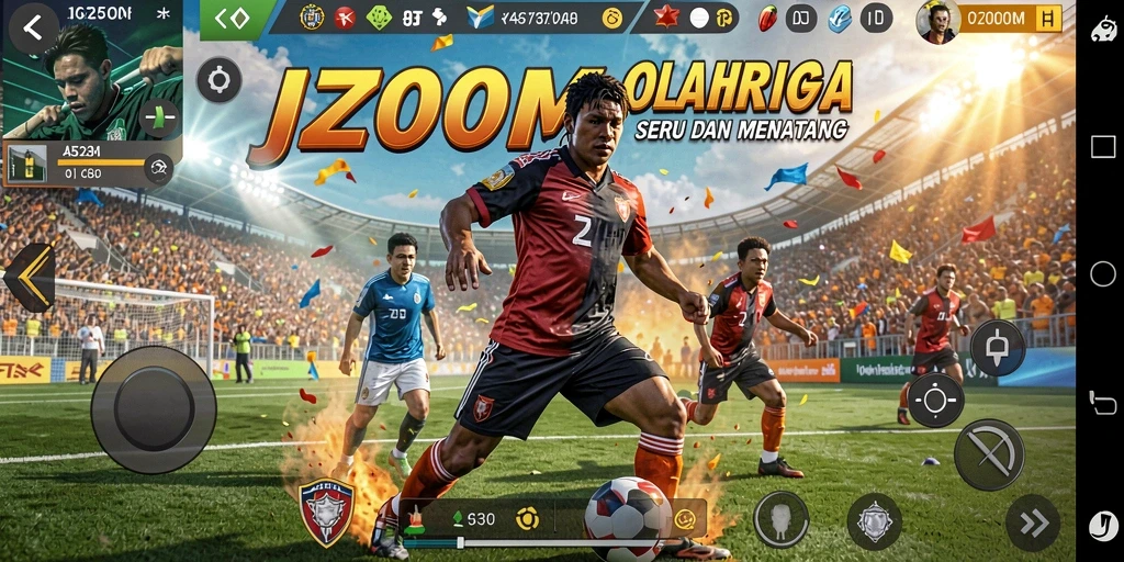 Tampilan gameplay J200M yang menegangkan dan seru.