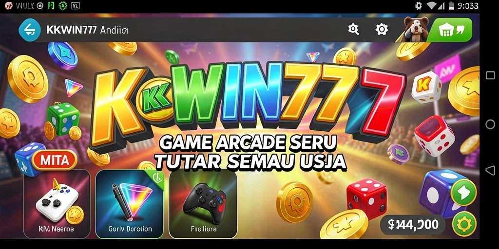 Screenshot gameplay seru dari KKWIN777 yang menunjukkan aksi arcade intens.