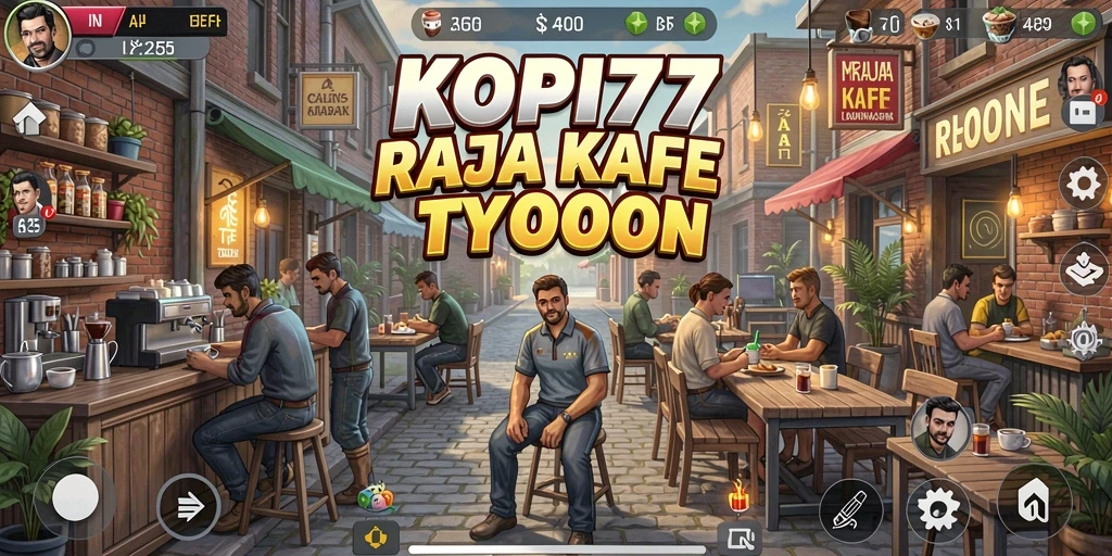 Screenshot utama menunjukkan gameplay Tycoon yang mendebarkan.