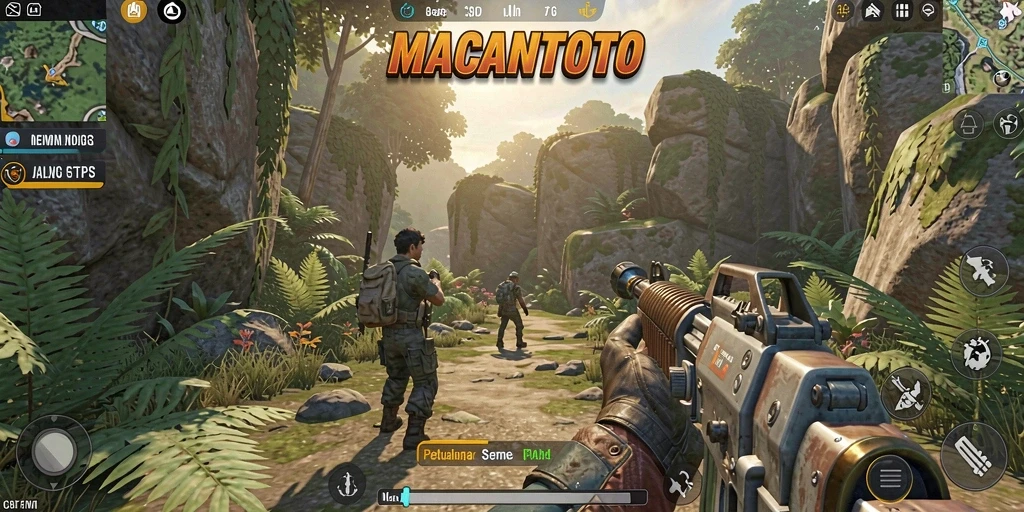 Tampilan gameplay seru di MACANTOTO dengan aksi yang menegangkan.