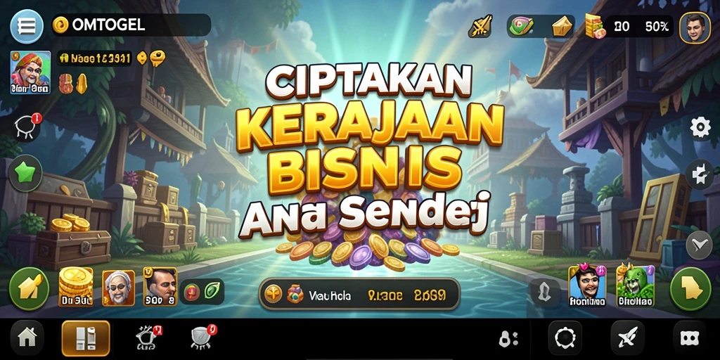 Tampilan gameplay OMTOGEL yang seru dan menghibur.