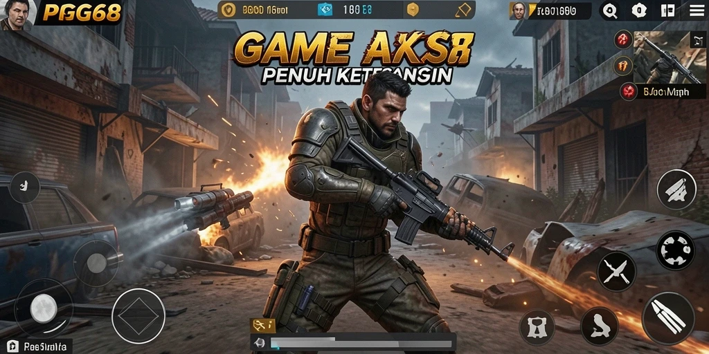 Gameplay PGG68 yang penuh aksi dan ketegangan.