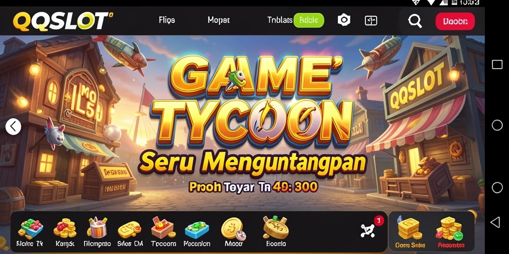 Tampilan gameplay QQSLOT yang menarik dan mendebarkan.