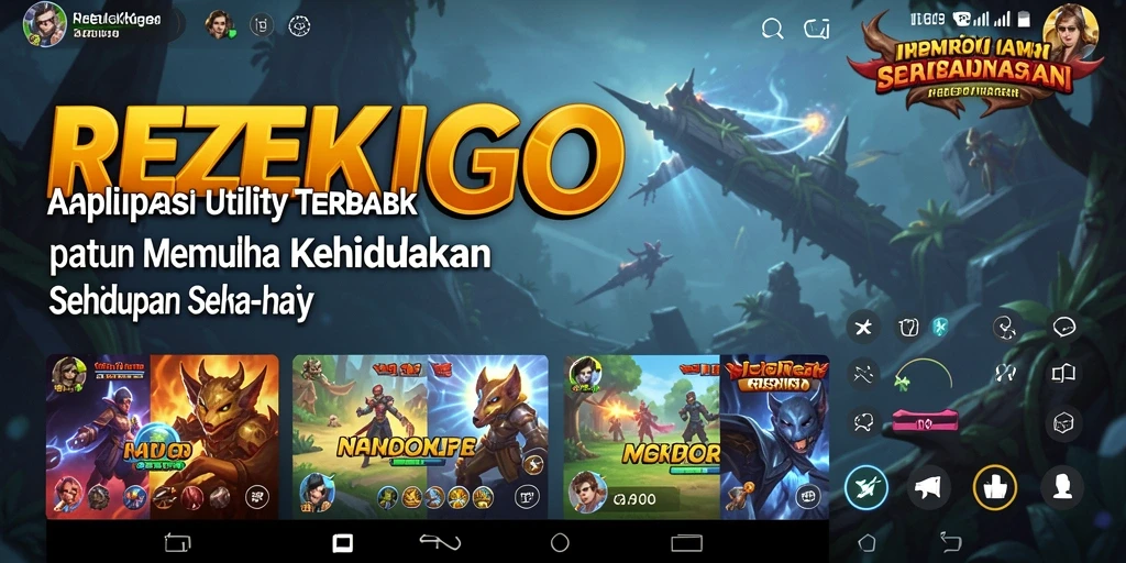 Screenshot utama REZEKIGO yang menampilkan antarmuka pengguna sederhana.