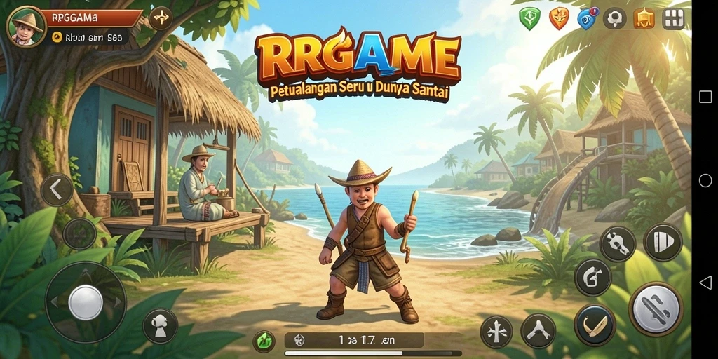 Tampilan gameplay RPGAME yang cerah dan menarik.