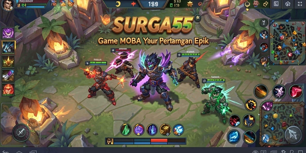 Gameplay seru dengan karakter unik dalam SURGA55.