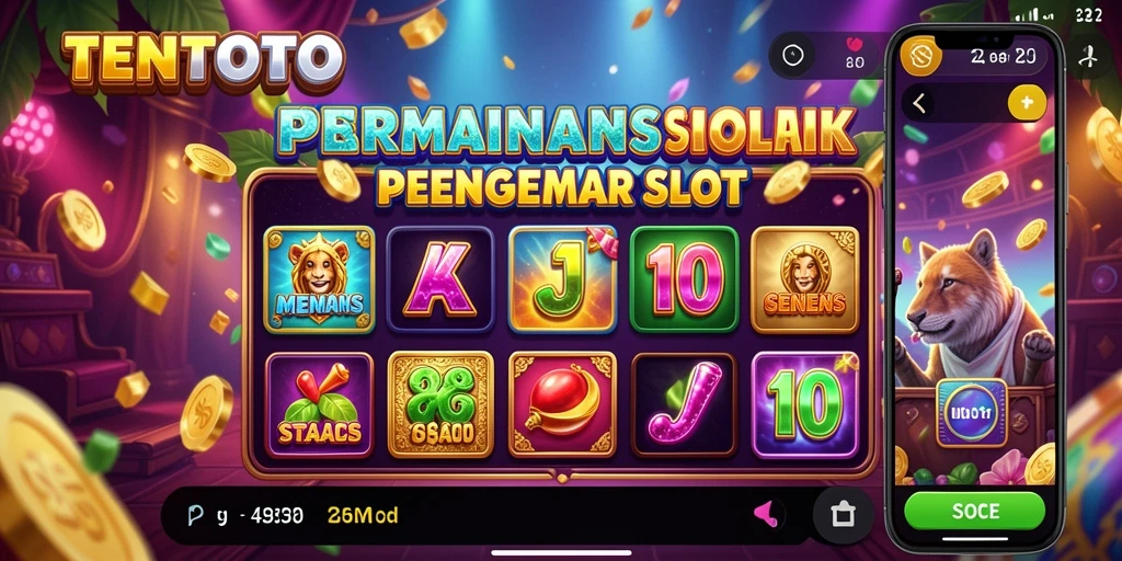 Tampilan gameplay TENTOTO dengan grafis slot yang mengesankan.