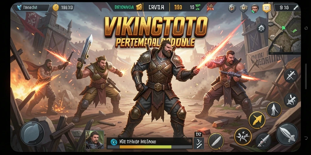 Gameplay mendebarkan di VIKINGTOTO dengan aksi Battle Royale intens.